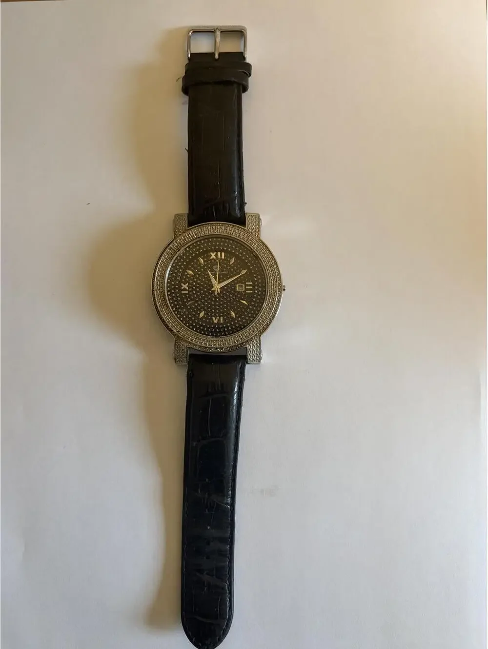 Super Techno Diamond Bezel Watch